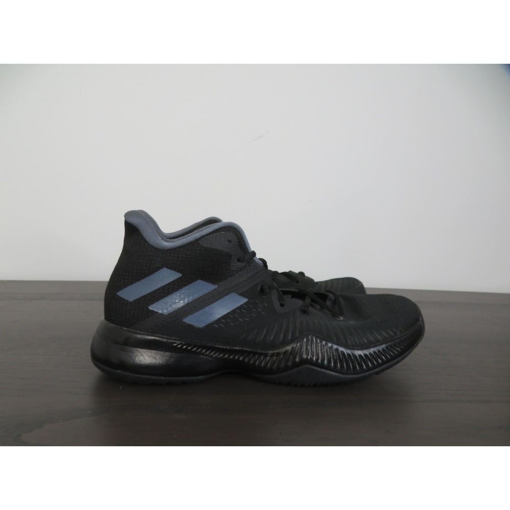 Adidas Mad Bounce J Utility Shoes Mens 12 Black Mesh Basketball Sneakers B75605